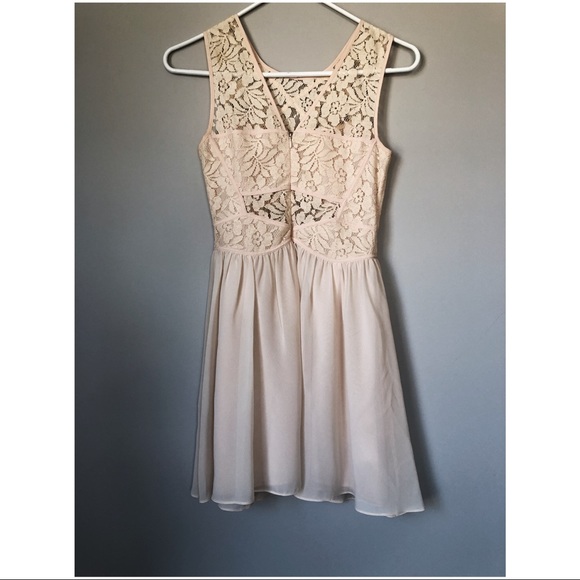 BCBGeneration Pale Peach Dress - Picture 3 of 3